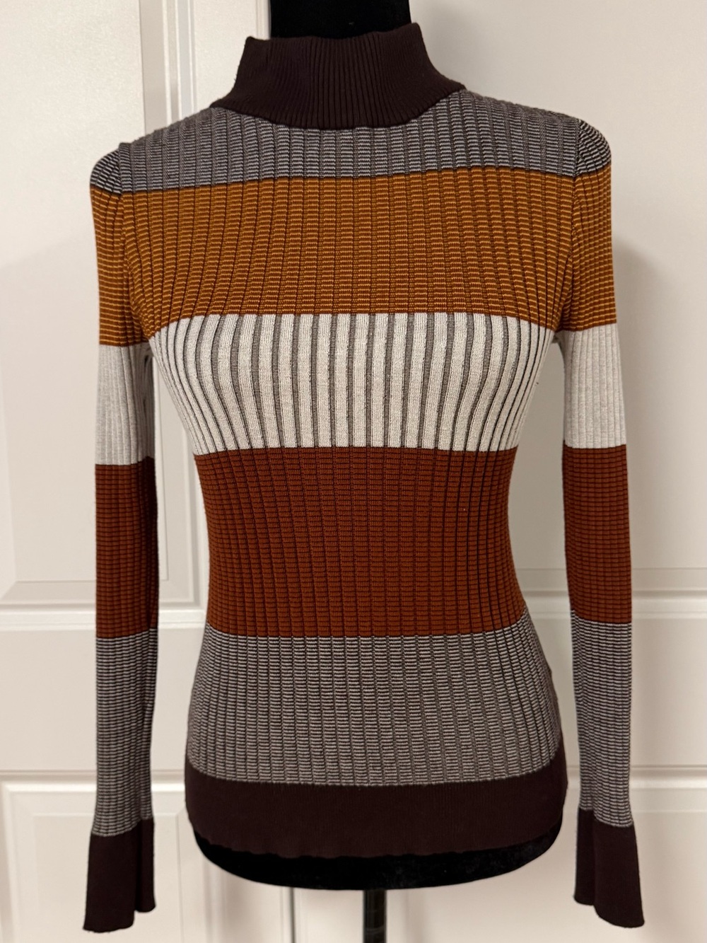 Fashion Nova Kyra Mock Neck Ribbed Sweater